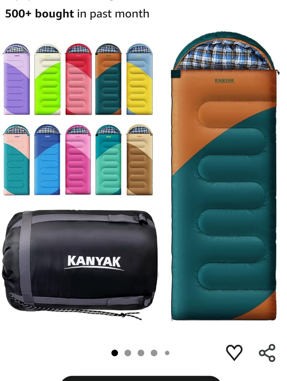 KANYAK 32F Adult Sleeping Bag